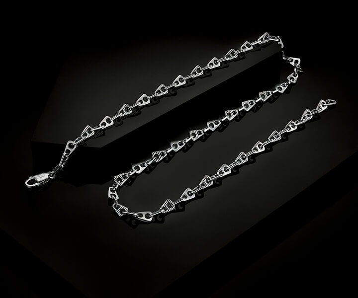 The Platinum A Link Chain for men