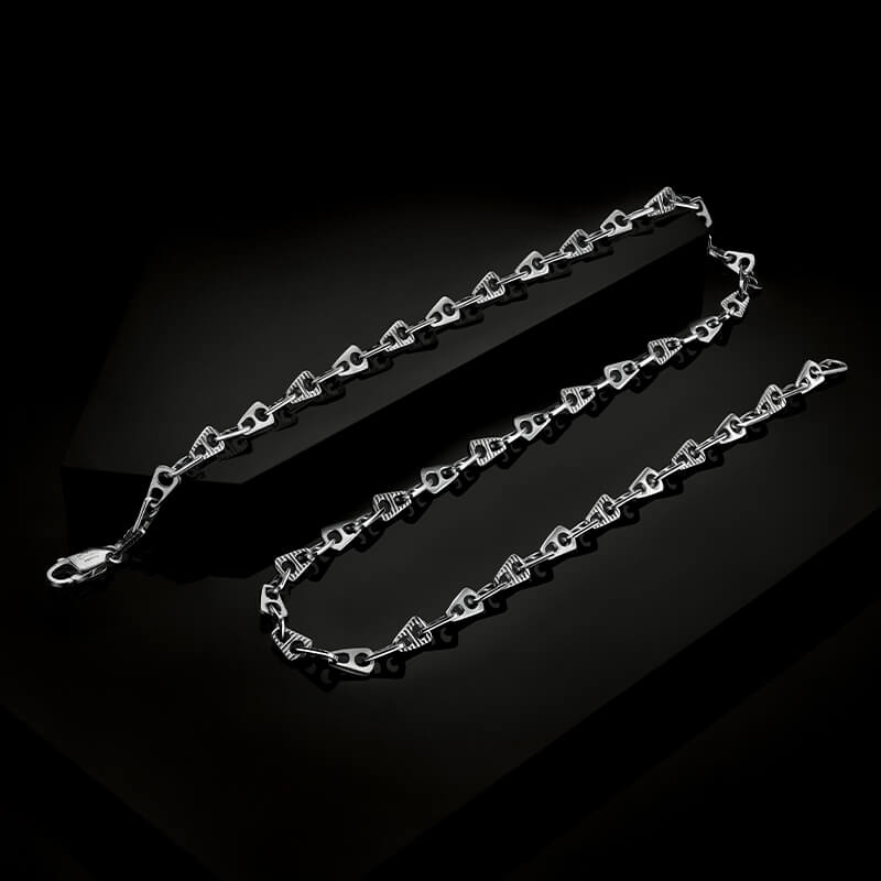The Platinum A Link Chain for men