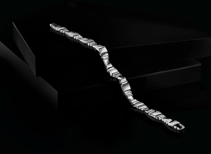 The Platinum Cascades Bracelet for men