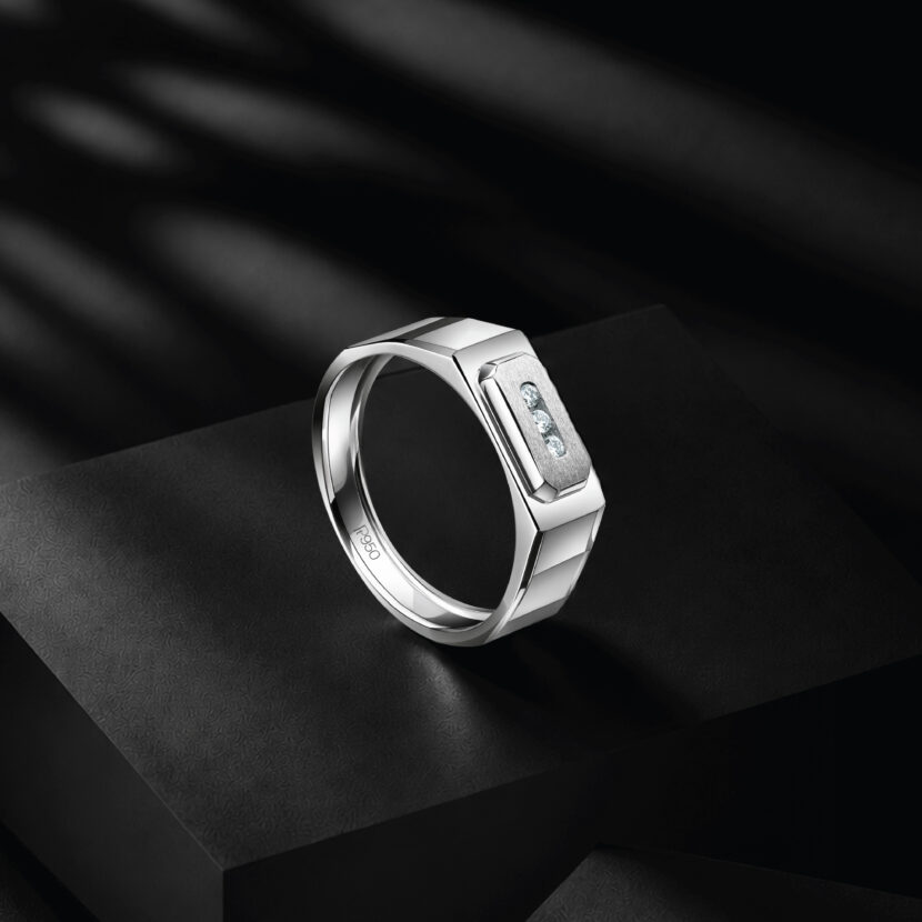 The Platinum Block Ring