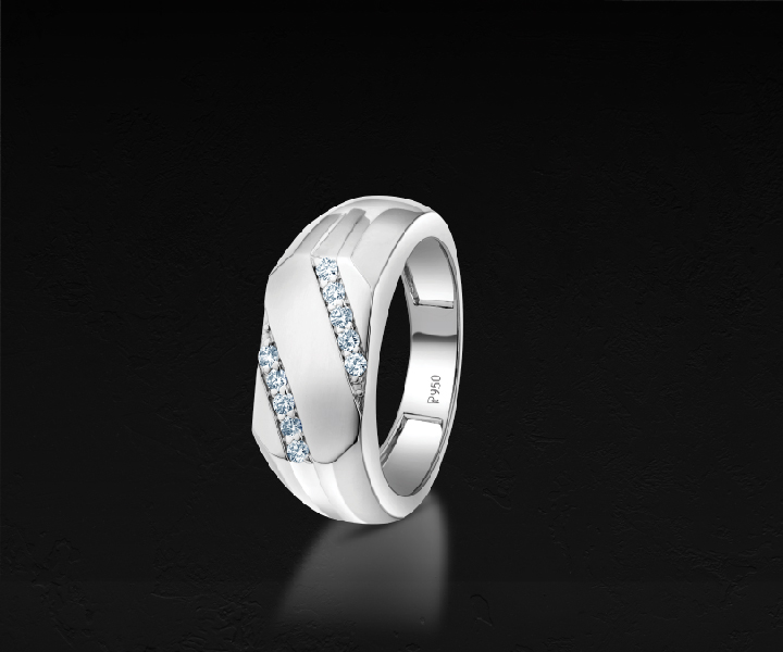 Evara Platinum Diamond Ring for Women JL PT 1089 - Etsy Israel