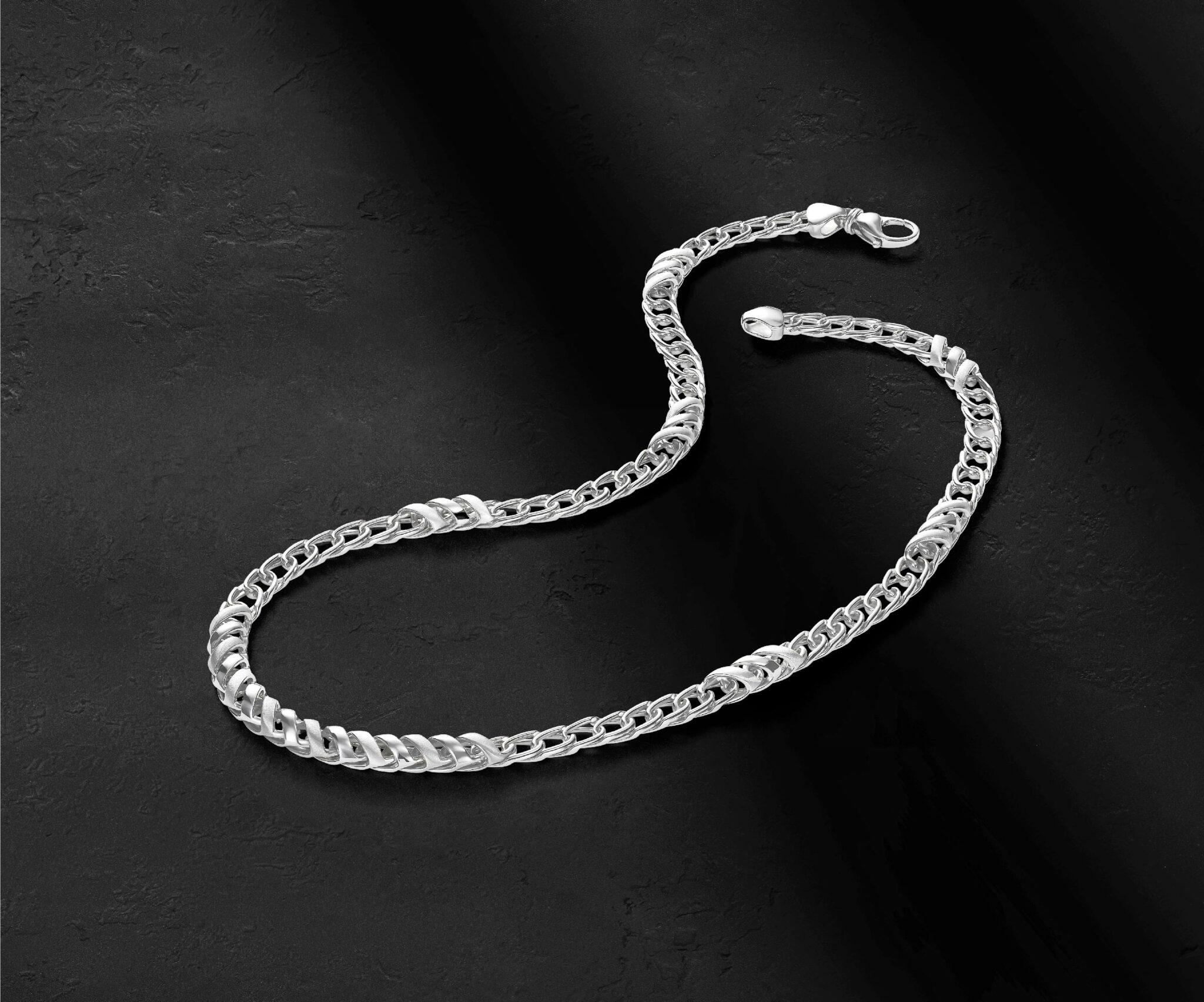 Platinum Seamless Design Chain - Platinum Wristwear & Bracelets - Men ...