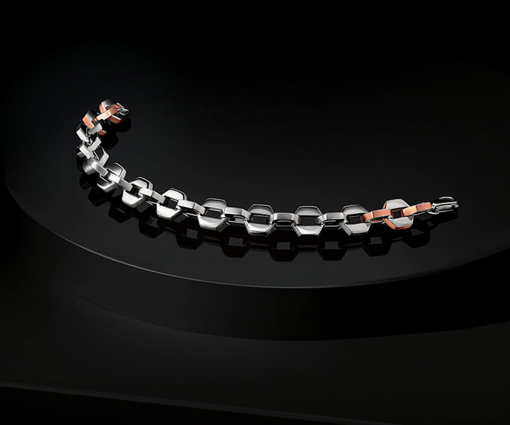 Buy Men's Hexa Beads Bracelet Online | SNITCH