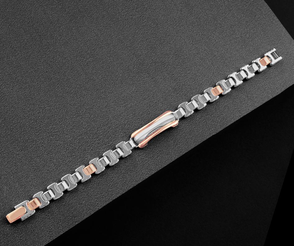 Platinum Dual-Tone Definitive Bracelet