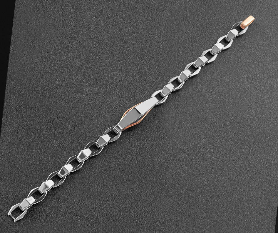 Platinum Dual-Tone Dynamic bracelet