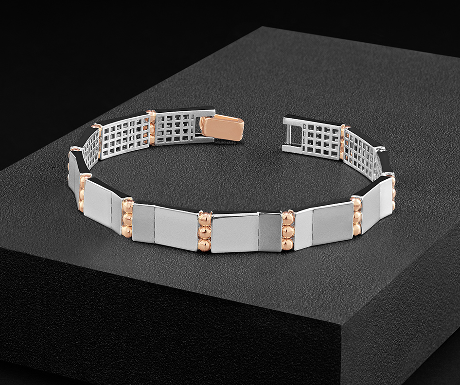 Platinum Pelleted Bracelet