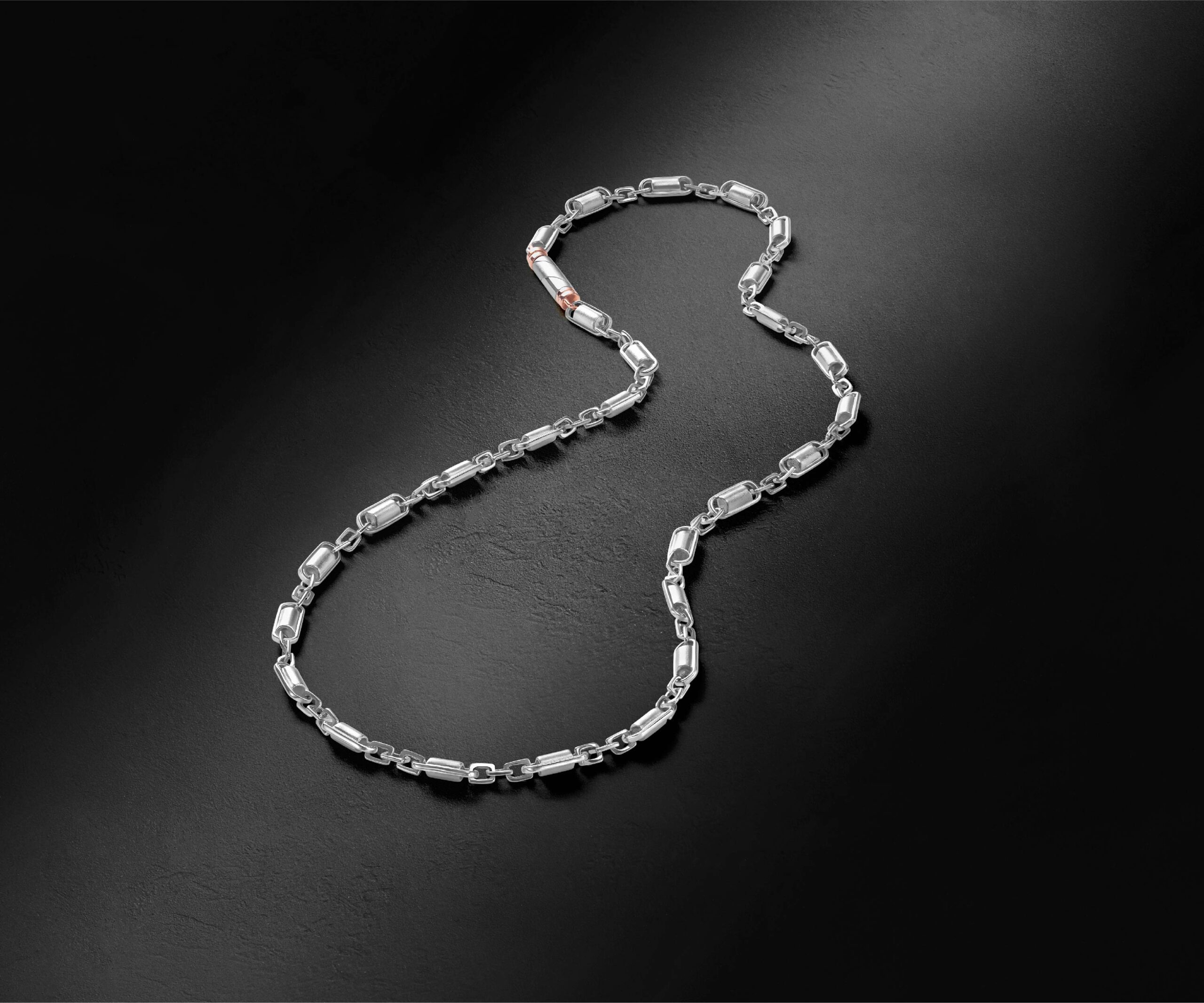 Platinum Dual Tone Trailblazer Chain